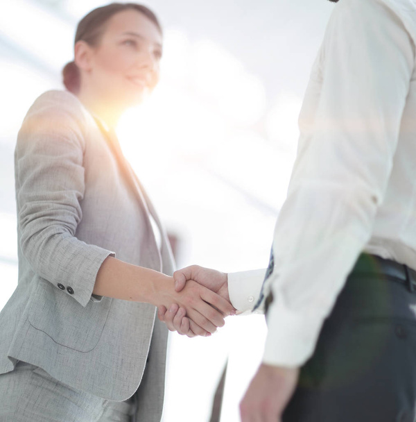 close-up. handshake business partners - Foto, imagen