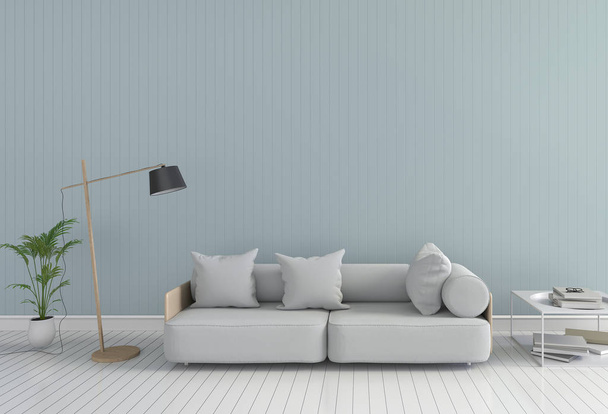 3D rendering a belső modern nappali  - Fotó, kép