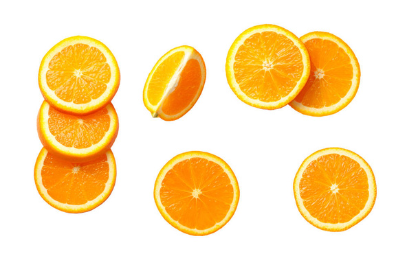 Πορτοκαλί απομονωμένο σε λευκό φόντο - Φωτογραφία, εικόνα
