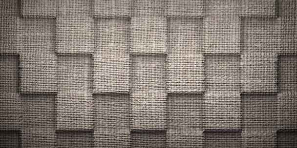 Abstract gray carpet checkerboard pattern Texture Background. 3D Rendered. - Photo, Image
