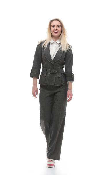 confident business woman walking forward. - Fotoğraf, Görsel