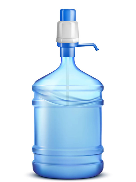 Big Water bottle 3d  - Vector, afbeelding