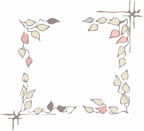 Vector frame of the leaves  - Vector, Image