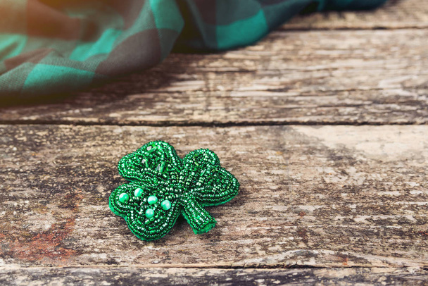 Beautiful brooch in the form of clover. - Photo, Image