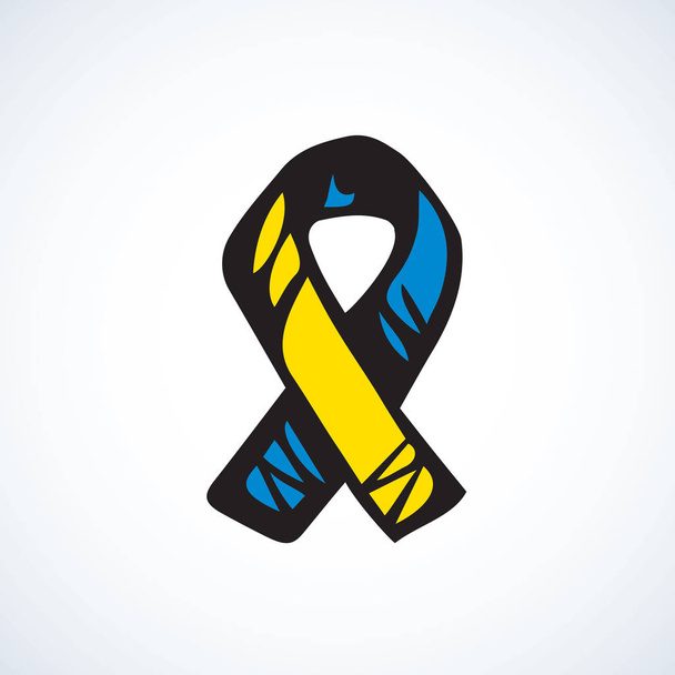 Aid ribbon logo. Vector drawing - Vector, Image