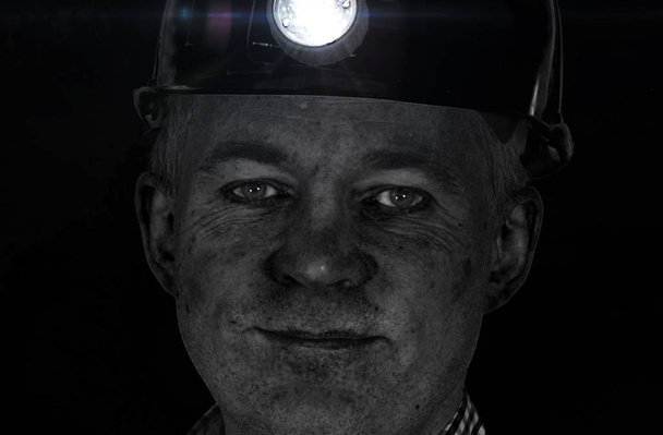 Exploitant charbonnier - visage de l'ouvrier d'usine
 - Photo, image