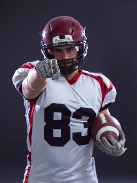 American football player pointing - Foto, immagini