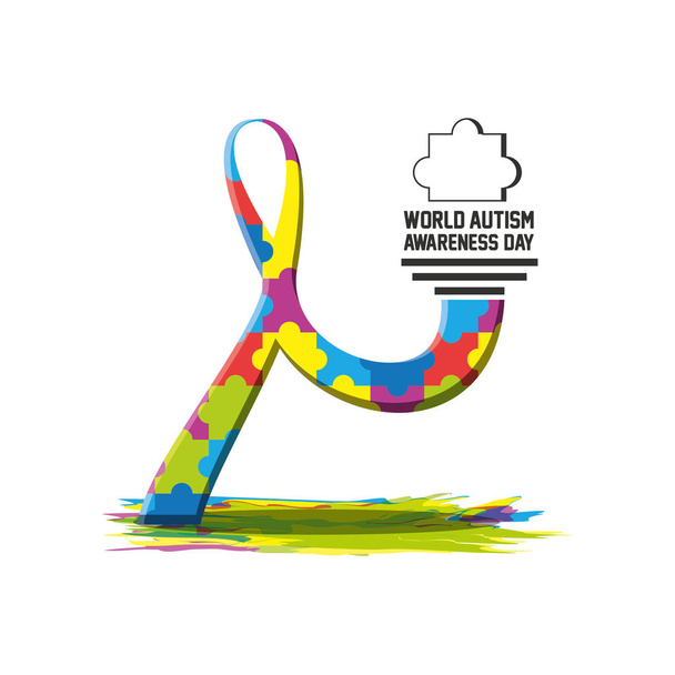 Journée mondiale de sensibilisation à l'autisme design
 - Vecteur, image