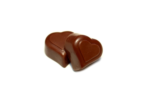 バレンタインデー ハート型のチョコレート - 写真・画像