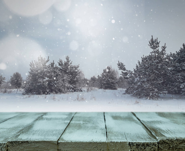 Winter blur background - Photo, Image