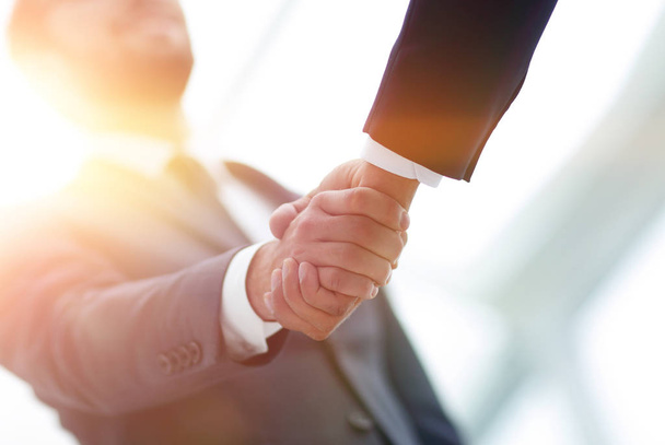 Success concept in business - handshake of partners - Foto, Imagen