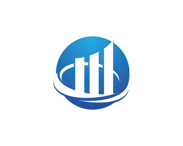 Plantilla de logotipo de financiación empresarial - Vector, Imagen