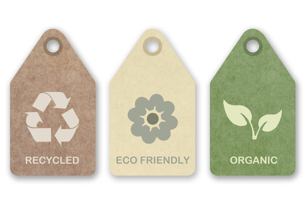 Eco φιλικό και βιολογικά τρόφιμα σύμβολα - Φωτογραφία, εικόνα