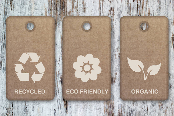 Eco přátelské a organických potravin symboly - Fotografie, Obrázek