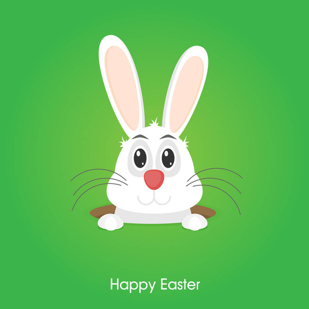 Easter bunny in flat style - Vector, Imagen