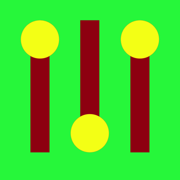 Піктограма перемикачів на фоні неонового зеленого
 - Фото, зображення