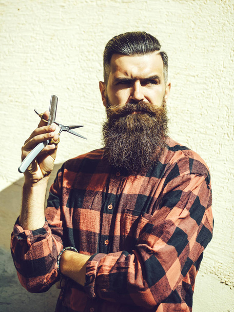 Young man hipster hairdresser - Foto, Bild