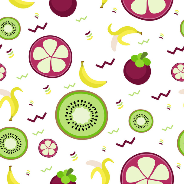 fruity pattern on a colored background - Vector, Image