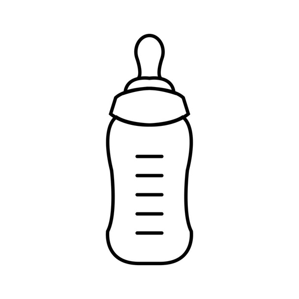 Biberón o biberón para bebés y niños pequeños ilustración vectorial
 - Vector, imagen