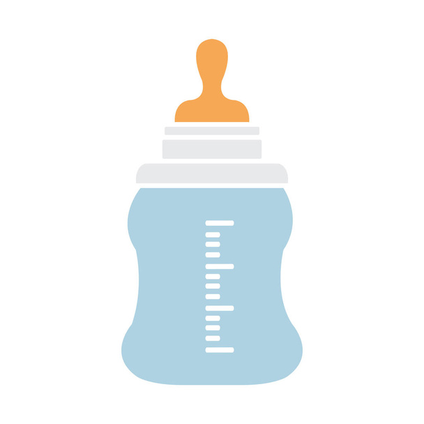 Feeding Bottle or Baby bottle for infants and young children vector illustration - Vetor, Imagem