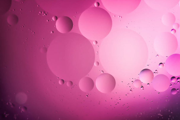 mixing water and oil, beautiful color abstract background based on circles and ovals - Fotografie, Obrázek