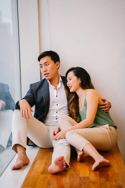 Portrait of a Chinese Asian (Singaporean) couple - Foto, Imagem