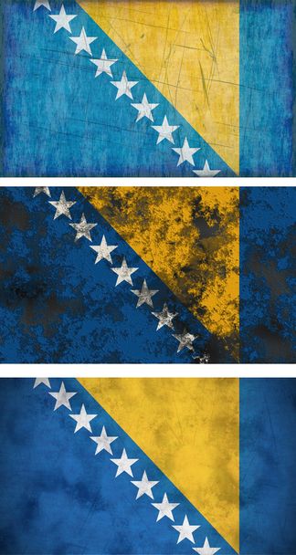 ボスニア ・ ヘルツェゴビナの旗 - 写真・画像