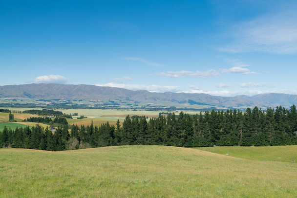 Beautiful New Zealand high hill mountain natural landscape background - Photo, image