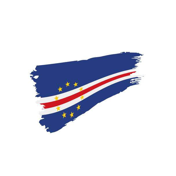 Bandera de Cabo Verde, ilustración vectorial
 - Vector, imagen