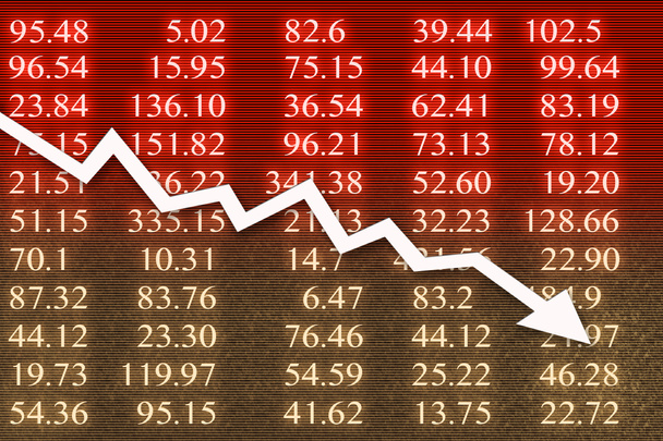 Stock market crash during the economic crisis - Photo, Image