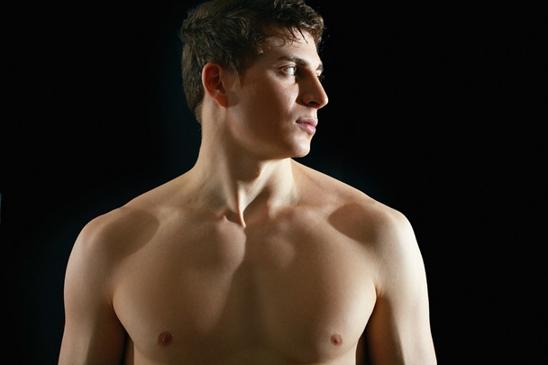 Portrait of topless athletic man - Fotó, kép