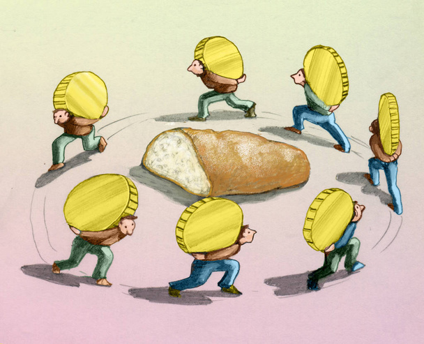 travail d'économie du pain
 - Photo, image