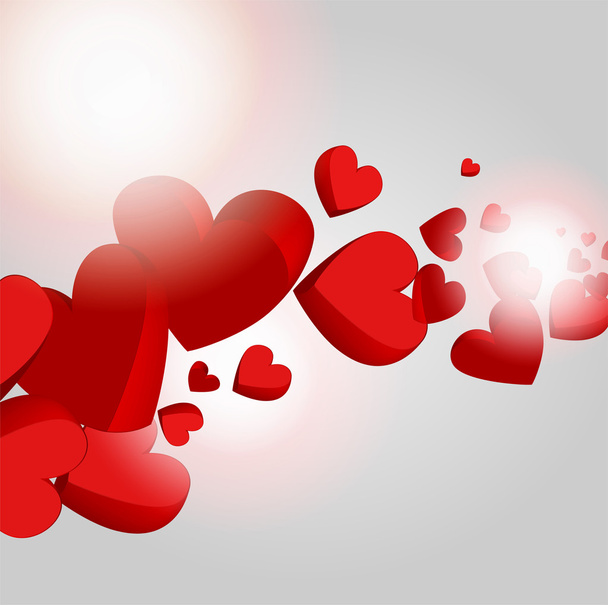 Vector background with hearts. - Διάνυσμα, εικόνα