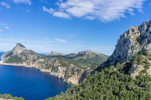 Formentor by the Mediterranean sea on the island of Ibiza in Spain, holiday and summer scene - Photo, Image