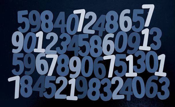 Background of numbers. from zero to nine. Background with numbers. Numbers texture. - Photo, Image
