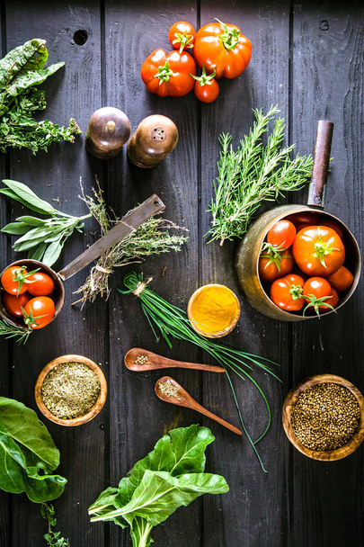 groenten en specerijen - Foto, afbeelding
