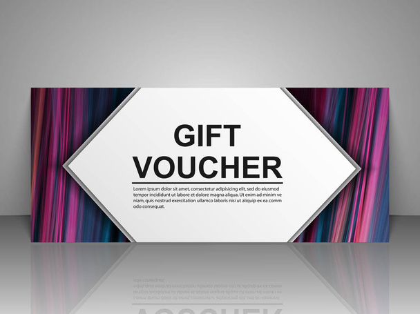 Gift voucher template. - Vector, Image