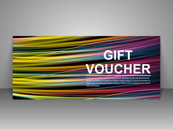 Gift voucher template. - Vector, Image