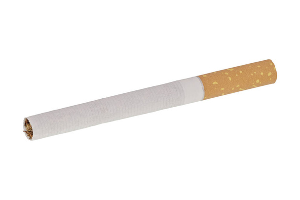 Cigarrillo sobre fondo blanco
 - Foto, Imagen