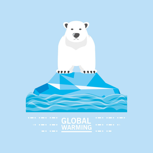 Globální oteplování design  - Vektor, obrázek