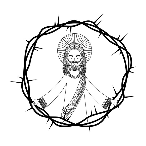 tarjeta de Jesús catolicismo religión - Vector, imagen