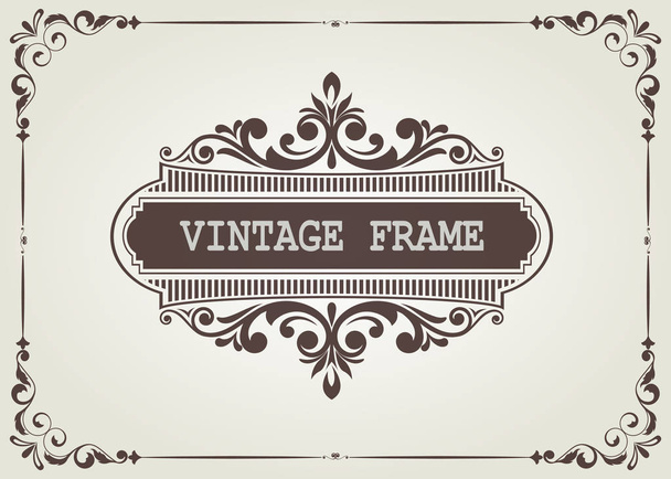 Vintage frame - Vector, afbeelding