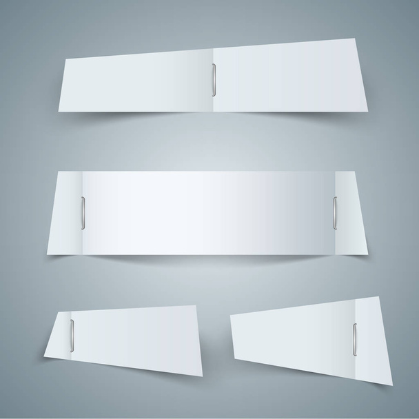 Paper blank icon - business infographic. - Vetor, Imagem