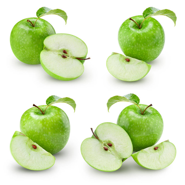 green apple slice collection - 写真・画像
