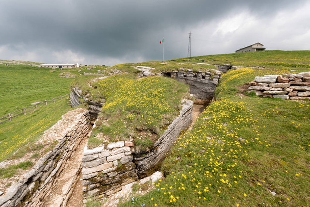 First World War - Trenches in Lessinia - Italy - Photo, Image
