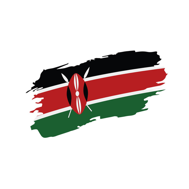 Vlag van Kenia, vectorillustratie - Vector, afbeelding