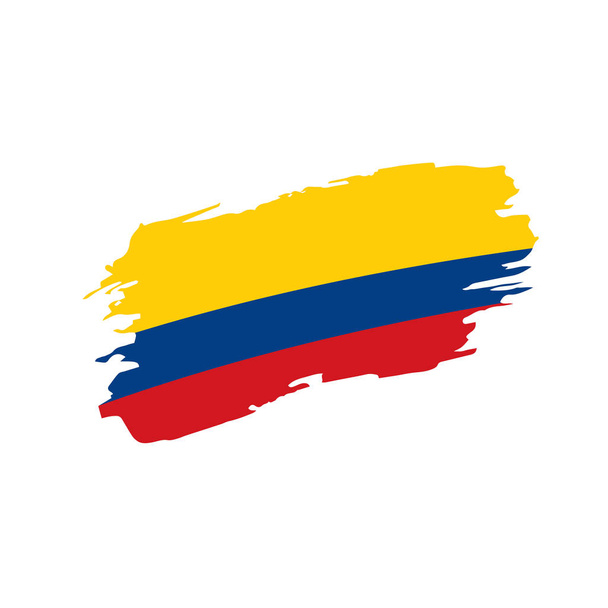 Bandera de Colombia, vector de ilustración
 - Vector, imagen