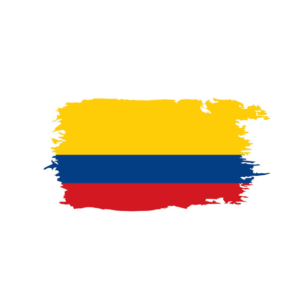 kolumbianische Flagge, Vektorillustration - Vektor, Bild