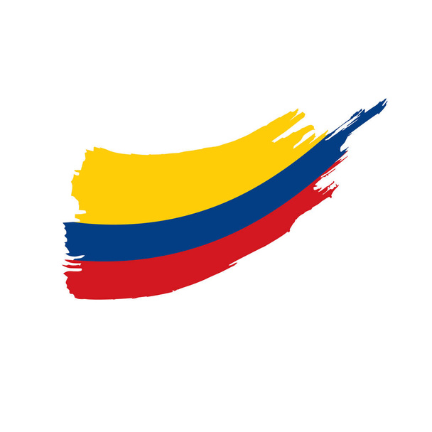 Kolombiya bayrağı, vektör illüstrasyonu - Vektör, Görsel