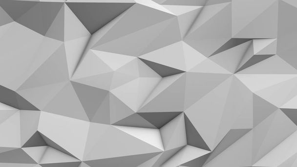 weiße abstrakte Low-Poly-Dreieck Hintergrund - Foto, Bild